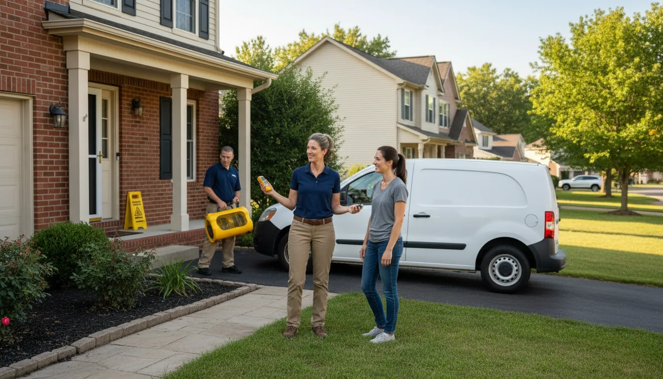 Residential water damage restoration in Merriman, NE